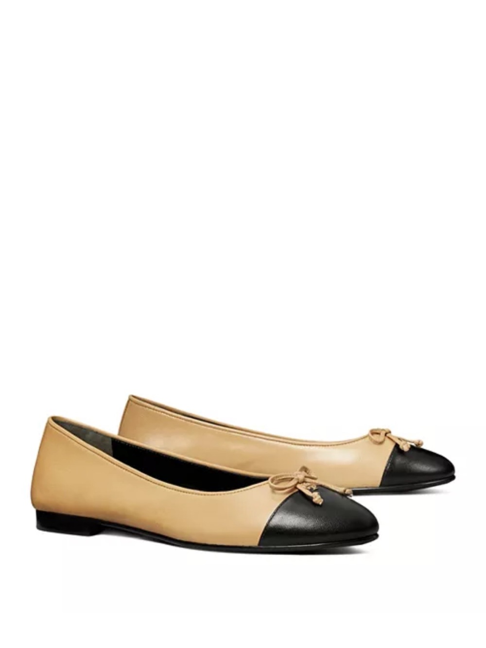 Tory Burch Cap-Toe Ballet Flats / Ginger Shortbread / 7.5 - Picture 4 of 8